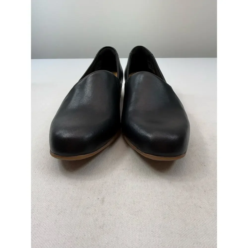 Clarks Collection Ultimate Comfort Black Leather Loafers Womens 7.5‎ Lagenlook